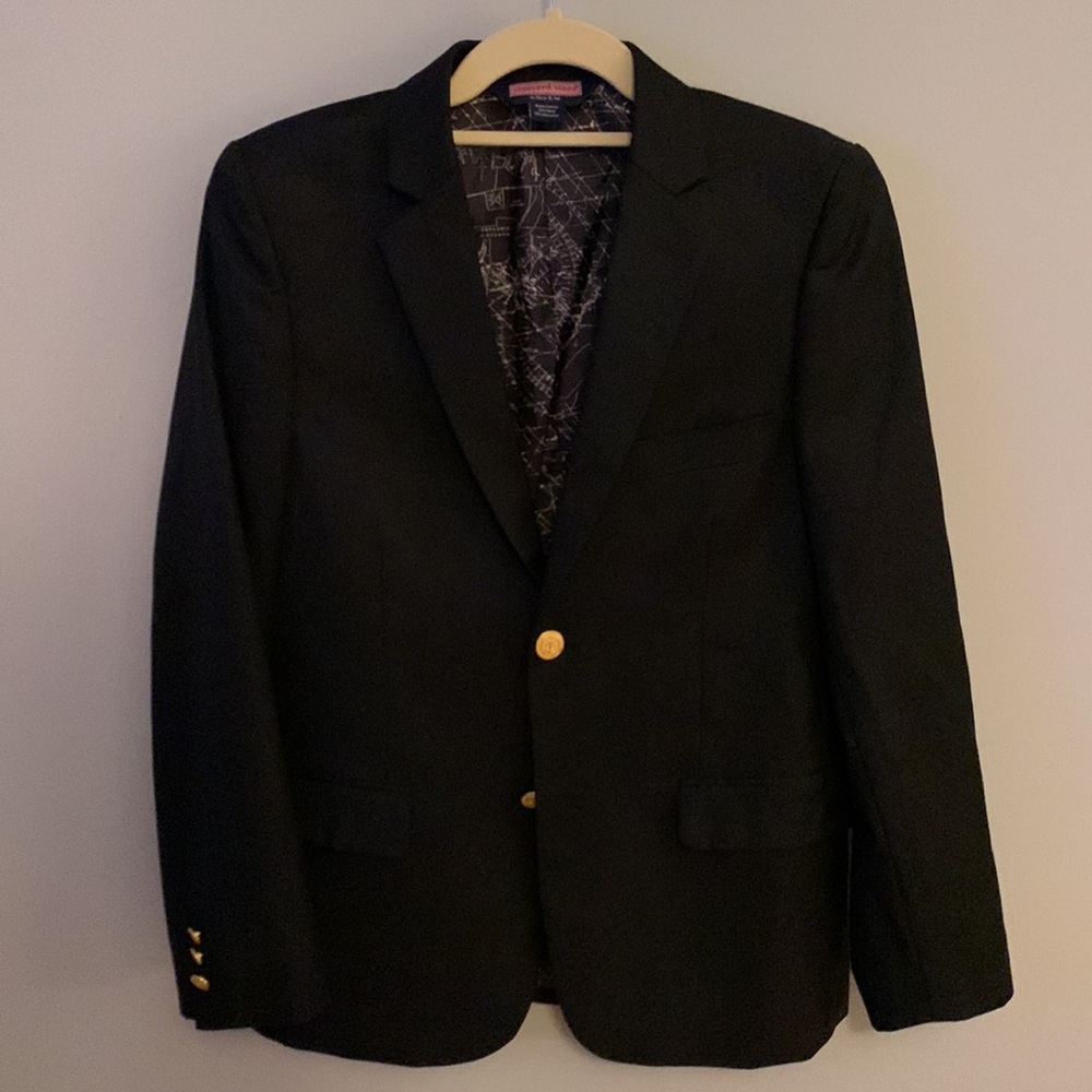 Vineyard Vines Boys Navy Blue Blazer size 14